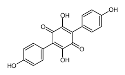 Imagem de 2,5-dihydroxy-3,6-bis(4-hydroxyphenyl)cyclohexa-2,5-diene-1,4-dione