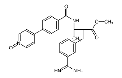 Показать информацию о methyl (2R,3R)-2-[(3-carbamimidoylphenyl)methyl]-3-[[4-(1-oxidopyridin-1-ium-4-yl)benzoyl]amino]butanoate