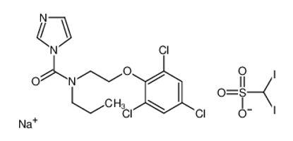 Изображение Sodium diiodomethanesulfonate N-propyl-N-[2-(2,4,6-trichloropheno xy)ethyl]-1H-imidazole-1-carboxamide (1:1:1)