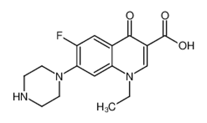 Изображение 1-ethyl-6-fluoro-4-oxo-7-piperazin-1-ylquinoline-3-carboxylic acid