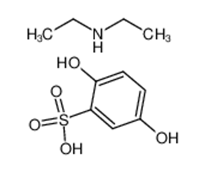 Mostrar detalhes para 2,5-Dihydroxybenzenesulfonic acid N-ethylethanamine (1:1)