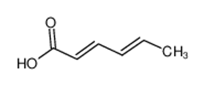 Imagem de (2E,4E)-hexa-2,4-dienoic acid