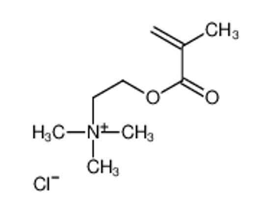 Picture of poly(2-methacrylolyloxyethyltrimethylammonium chloride) macromolecule