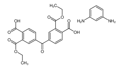 Изображение (3-azaniumylphenyl)azanium,4-(4-carboxylato-3-ethoxycarbonylbenzoyl)-2-ethoxycarbonylbenzoate