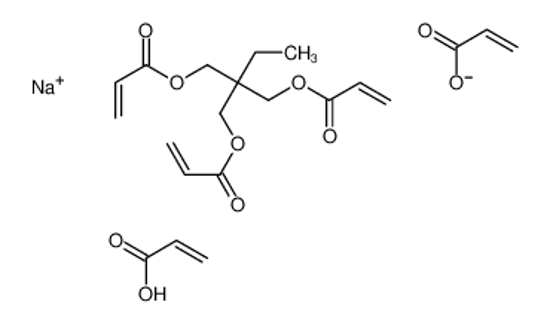 Picture of sodium,2,2-bis(prop-2-enoyloxymethyl)butyl prop-2-enoate,prop-2-enoate,prop-2-enoic acid