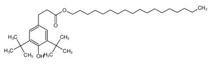 Mostrar detalhes para n-octadecyl (3-[3,5-di-tert-butyl-4-hydroxyphenyl]propionate)