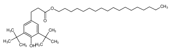 Picture of n-octadecyl (3-[3,5-di-tert-butyl-4-hydroxyphenyl]propionate)