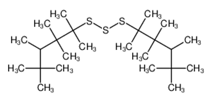 Imagem de 2-(2,3,3,4,5,5-hexamethylhexan-2-yltrisulfanyl)-2,3,3,4,5,5-hexamethylhexane