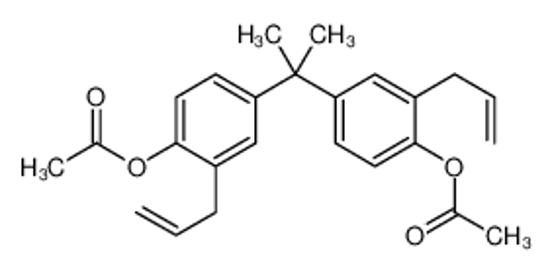 Picture of [4-[1-(4-acetoxy-3-allyl-phenyl)-1-methyl-ethyl]-2-allyl-phenyl] acetate