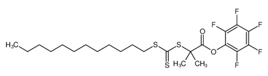 Picture of S-dodecyl-S'-(α,α-dimethylpentafluorophenyl acetate)trithiocarbonate