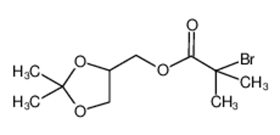 Изображение (2,2-dimethyl-1,3-dioxolan-4-yl)methyl 2-bromo-2-methylpropanoate