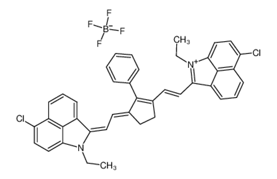 Picture of 6-CHLORO-2-[2-(3-[(6-CHLORO-1-ETHYLBENZ[C,D,]INDOLE-2[1H]-YLIDENE)ETHYLIDENE]-2-PHENYL-1-CYCLOPENTEN-1-YL)ETHENYL]-1-ETHYLBENZ[C,D]INDOLIUM TETRAFLUOROBORATE