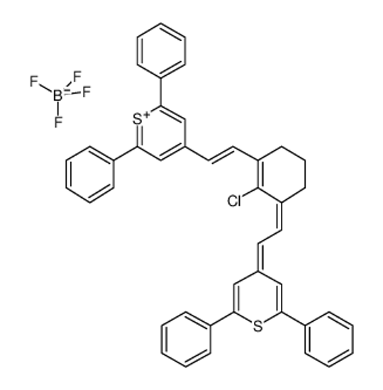 Picture of 4-[(E)-2-[(3Z)-2-chloro-3-[2-(2,6-diphenylthiopyran-4-ylidene)ethylidene]cyclohexen-1-yl]ethenyl]-2,6-diphenylthiopyrylium,tetrafluoroborate