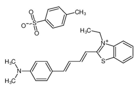 Picture of 4-[(1E,3E)-4-(3-ethyl-1,3-benzothiazol-3-ium-2-yl)buta-1,3-dienyl]-N,N-dimethylaniline