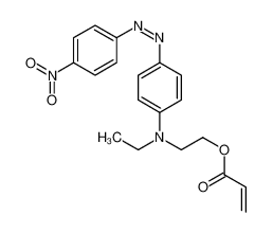 Imagem de 2-[N-ethyl-4-[(4-nitrophenyl)diazenyl]anilino]ethyl prop-2-enoate