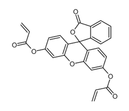 Picture of (3-oxo-6'-prop-2-enoyloxyspiro[2-benzofuran-1,9'-xanthene]-3'-yl) prop-2-enoate