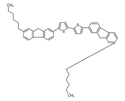 Imagem de 2-(7-hexyl-9H-fluoren-2-yl)-5-[5-(7-hexyl-9H-fluoren-2-yl)thiophen-2-yl]thiophene