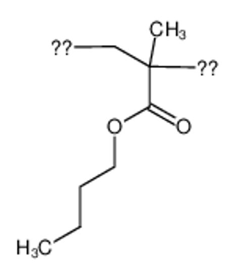 Picture of poly(butyl methacrylate) macromolecule