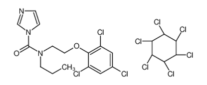 Изображение N-Propyl-N-[2-(2,4,6-trichlorophenoxy)ethyl]-1H-imidazole-1-carbo xamide - (1R,2S,3r,4R,5S,6r)-1,2,3,4,5,6-hexachlorocyclohexane (1 :1)