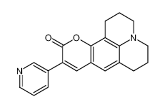 Picture of 1H,5H,11H-[1]Benzopyrano[6,7,8-ij]quinolizin-11-one, 2,3,6,7-tetrahydro-10-(3-pyridinyl)-