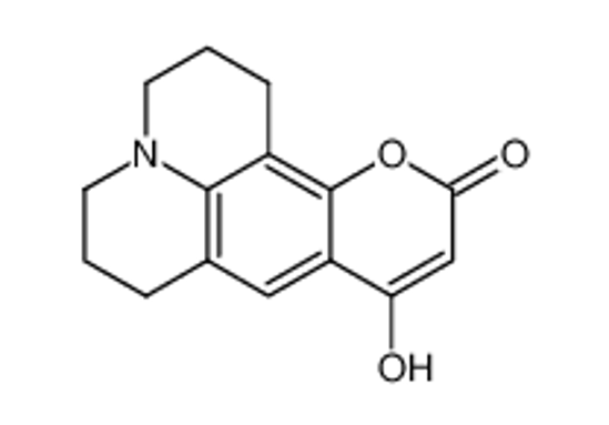 Picture of 9-hydroxy-2,3,6,7-tetrahydro-1H,5H,11H-pyrano[2,3-f]pyrido[3,2,1-ij]quinolin-11-one