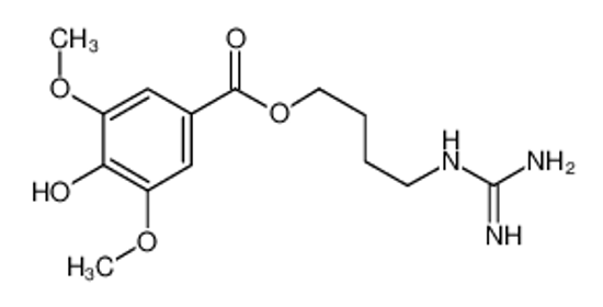 Picture of 4-(diaminomethylideneamino)butyl 4-hydroxy-3,5-dimethoxybenzoate