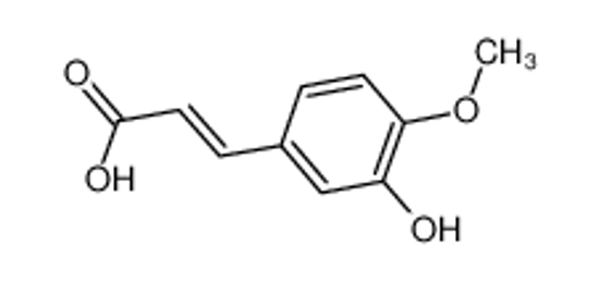 Picture of 3-Hydroxy-4-methoxycinnamic acid