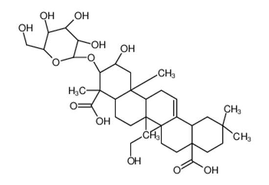 Picture of (2β,3β)-3-(β-D-Glucopyranosyloxy)-2,27-dihydroxyolean-12-ene-23,2 8-dioic acid