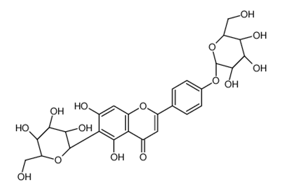 Imagem de (1S)-1,5-Anhydro-1-{2-[4-(β-D-glucopyranosyloxy)phenyl]-5,7-dihyd roxy-4-oxo-4H-chromen-6-yl}-D-glucitol