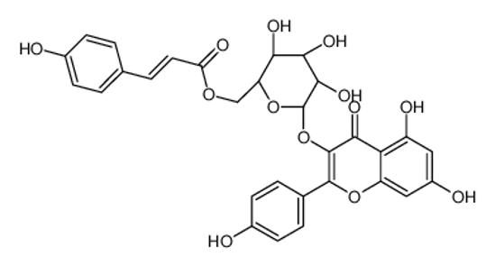 Picture of [(2R,3S,4S,5R,6S)-6-[5,7-dihydroxy-2-(4-hydroxyphenyl)-4-oxochromen-3-yl]oxy-3,4,5-trihydroxyoxan-2-yl]methyl (Z)-3-(4-hydroxyphenyl)prop-2-enoate