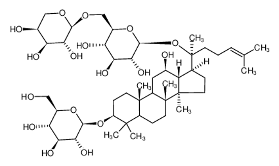Picture of 3-O-β-D-Glucopyranosyl-20-O-<α-L-arabinopyranosyl(1->6)-β-D-glucopyranosyl>-20(S)-protopanaxadiol
