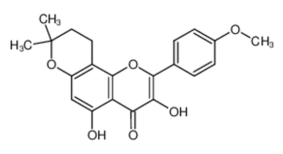 Picture of 3,5-dihydroxy-4'-methoxy-6'',6''-dimethyl-4'',5''-dihydropyrano[2'',3'':7,8]-flavone