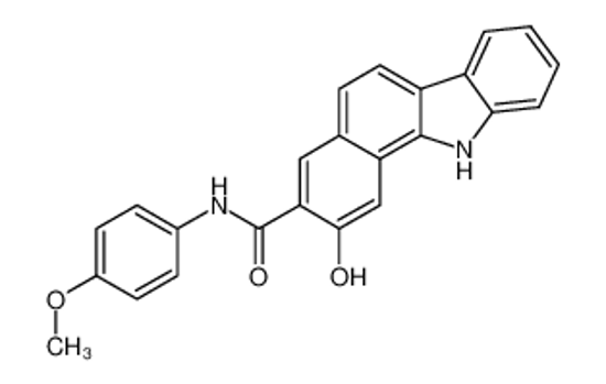 Picture of 2-Hydroxy-N-(4-methoxyphenyl)-11H-benzo[a]carbazole-3-carboxamide