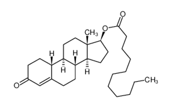 Picture of [(8R,9S,10R,13S,14S,17S)-13-methyl-3-oxo-2,6,7,8,9,10,11,12,14,15,16,17-dodecahydro-1H-cyclopenta[a]phenanthren-17-yl] undecanoate