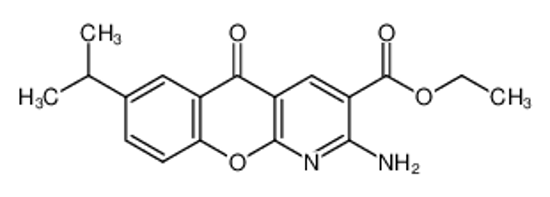 Picture of ethyl 2-amino-5-oxo-7-propan-2-ylchromeno[2,3-b]pyridine-3-carboxylate