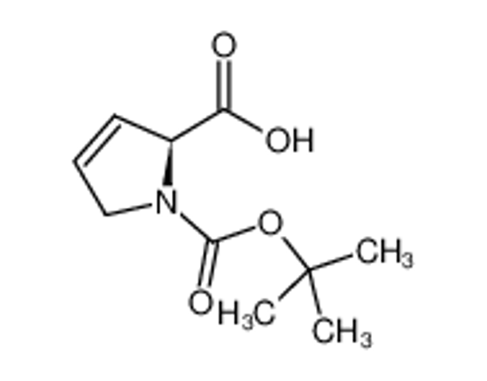 Picture of (2S)-1-[(2-methylpropan-2-yl)oxycarbonyl]-2,5-dihydropyrrole-2-carboxylic acid