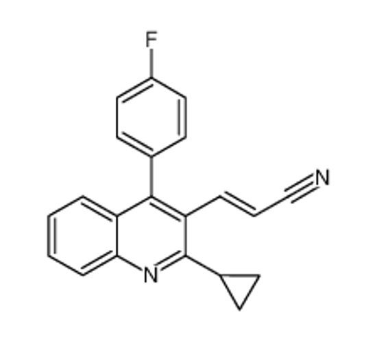 Picture of (E)-3-[2-Cyclopropyl-4-(4-fluorophenyl)-3-quinolinyl]-2-propenenitrile