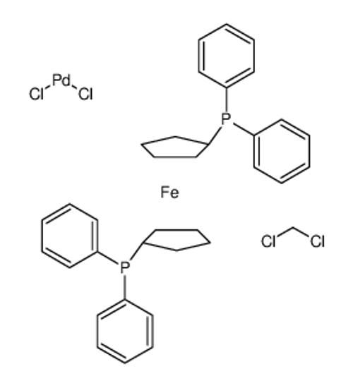 Picture of [1,1'-Bis(diphenylphosphino)ferrocene]dichloropalladium(II),complex with dichloromethane