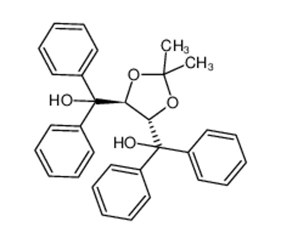 Picture of [(4S,5S)-5-[hydroxy(diphenyl)methyl]-2,2-dimethyl-1,3-dioxolan-4-yl]-diphenylmethanol