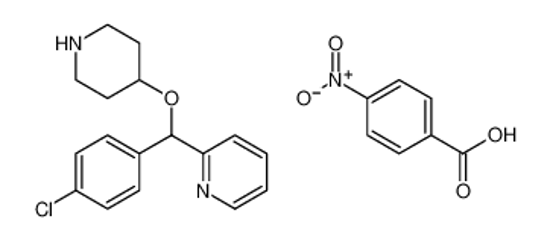 Picture of 2-[(4-chlorophenyl)-piperidin-4-yloxymethyl]pyridine,4-nitrobenzoic acid