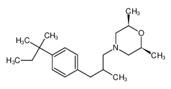 Picture of cis-4-[3-[4-(1,1-Dimethylpropyl)phenyl]-2-methylpropyl]-2,6-dimethylmorpholine