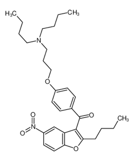 Picture of (2-butyl-5-nitro-1-benzofuran-3-yl)-[4-[3-(dibutylamino)propoxy]phenyl]methanone