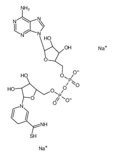 Picture of disodium,[[(3S,4R,5R)-5-(6-aminopurin-9-yl)-3,4-dihydroxy-tetrahy drofuran-2-yl]methoxy-oxido-phosphoryl] [(2R,3S,4R,5R)-5-(3-carba mothioyl-4H-pyridin-1-yl)-3,4-dihydroxy-tetrahydrofuran-2-yl]meth yl phosphate