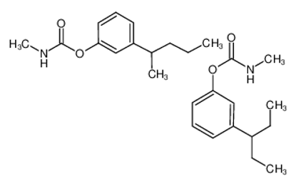 Imagem de (3-pentan-2-ylphenyl) N-methylcarbamate,(3-pentan-3-ylphenyl) N-methylcarbamate