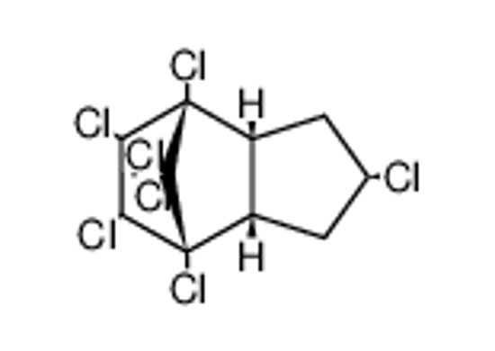 Picture of 2-exo-4,5,6,7,8,8-Heptachlor-4,7-methano-3a,4,7,7a-tetrahydro-indan, β-Dihydro-heptachlor