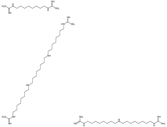 Picture of 1-[8-[8-(8-guanidinooctylamino)octylamino]octyl]guanidine,1-[8-(8 -guanidinooctylamino)octyl]guanidine,1-(8-guanidinooctyl)guanidin e