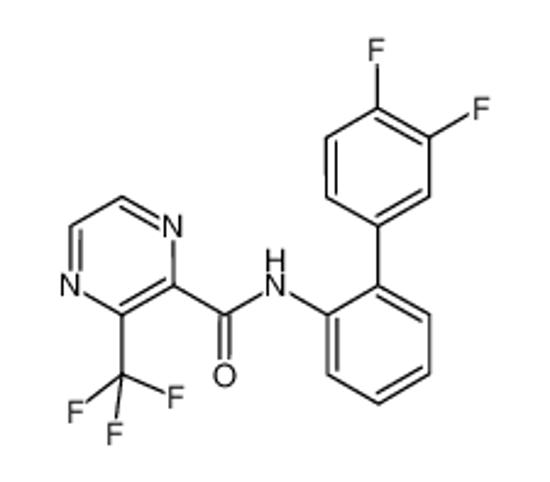 Picture of N- (3',4'-difluorobiphenyl-2-yl)-3-(trifluoromethyl)pyrazine-2-carboxamide