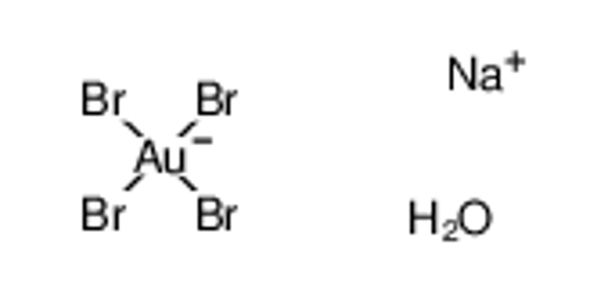 Picture of sodium,tetrabromogold(1-),hydrate