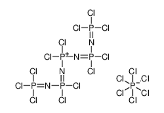 Picture of 1,1,1,3,3,5,5,7,7-Nonachloro-7-[(trichlorophosphoranylidene)amino]-3λ<sup>5</sup>,5λ<sup>5</sup>,7λ<sup>5</sup>-tetraphosphaza-2,4,6-trien-1-ium hexachlorophosphate(1-)