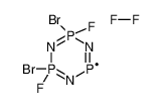 Picture of 2,4-dibromo-2,4-difluoro-1,3,5-triaza-2λ<sup>5</sup>,4λ<sup>5</sup>,6-triphosphacyclohexa-1,3,5-triene,molecular fluorine